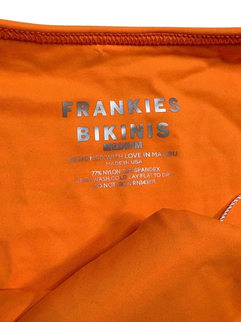 Frankie’s Bikinis Catalina Bikini Bottom and String Triangle Top-sz Medium
